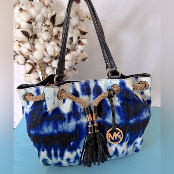 NWOT Michael Kors Marina tie-dye drawstring tote - Picture 1 of 8